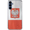 Poland Flag Distressed Galaxy S24 Clear Case